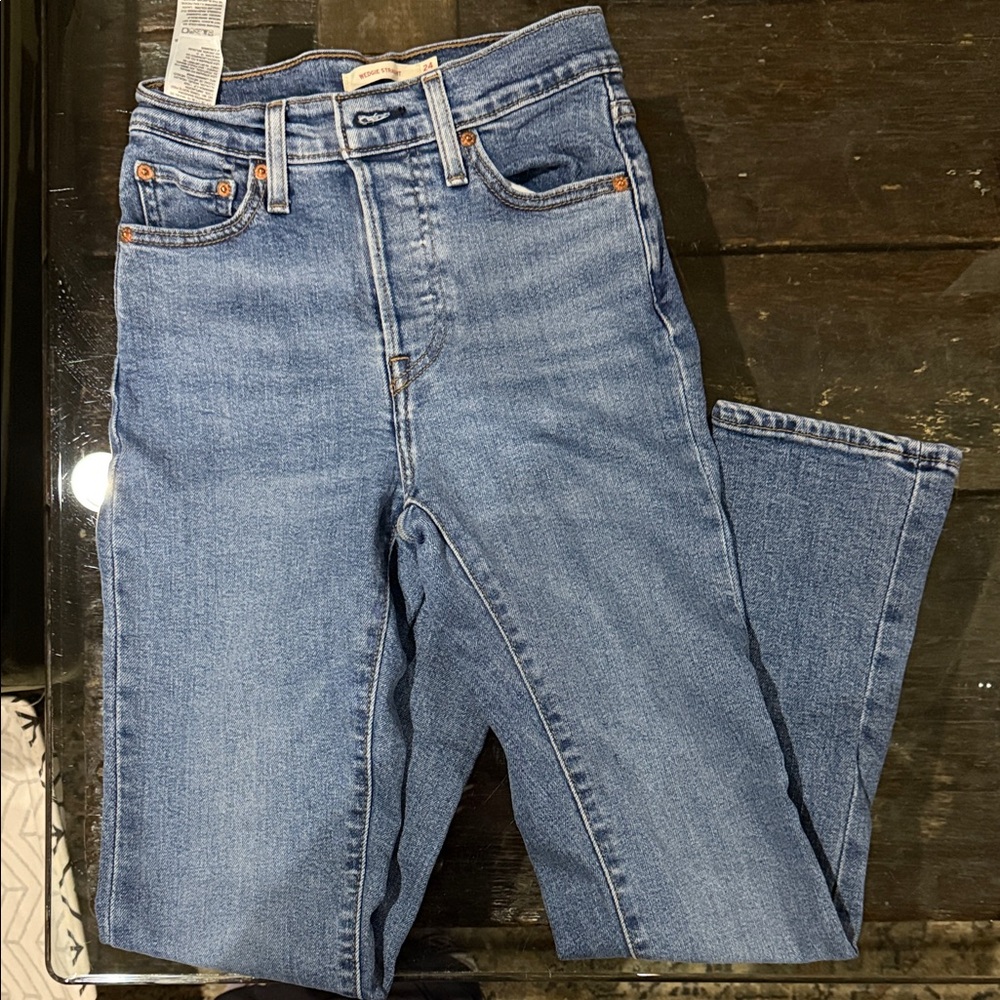Levi's Wedgie Straight Blue Women's Jeans